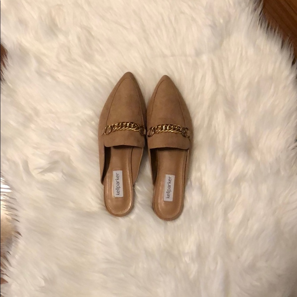 KellParker Tan Chain Mule